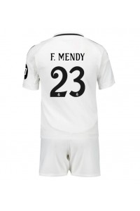 Real Madrid Ferland Mendy #23 Babytruitje Thuis tenue Kind 2024-25 Korte Mouw (+ Korte broeken)